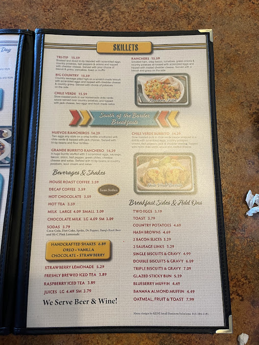 Menu Barrows Cafe And Grill - 21