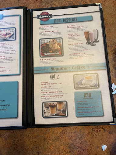 Menu Barrows Cafe And Grill - 26