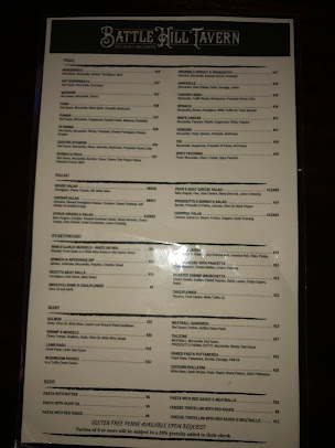 Menu Battle Hill Tavern - 24