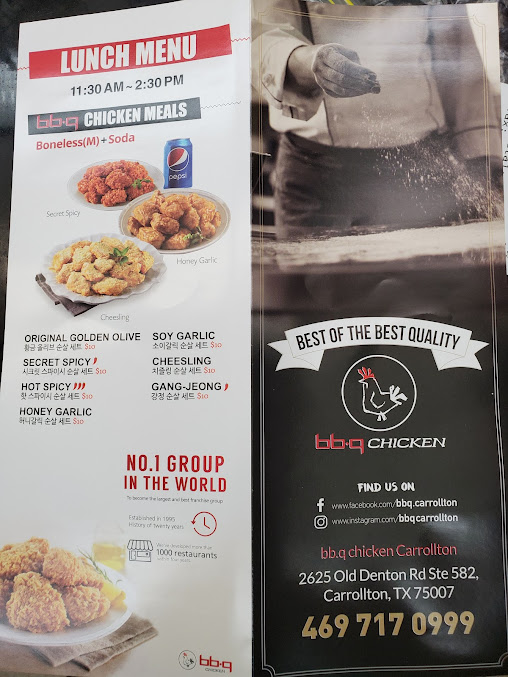 Menu Bb Q Chicken Carrollton - 23