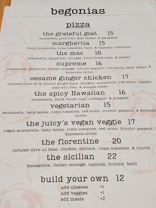 Menu Begonias - 19
