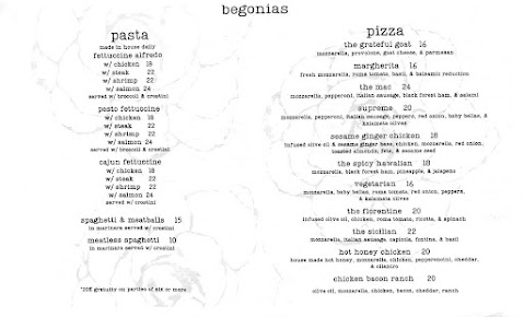 Menu Begonias - 21