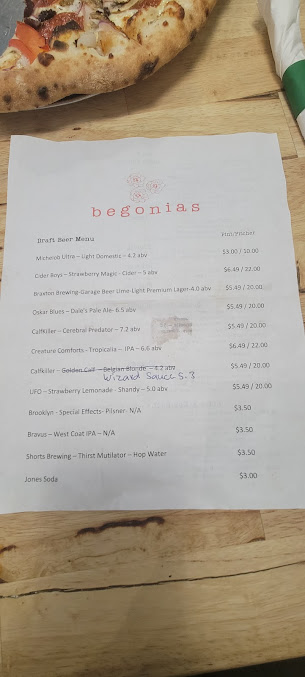 Menu Begonias - 23