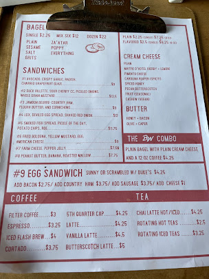 Menu Benchwarmers Bagels - 3