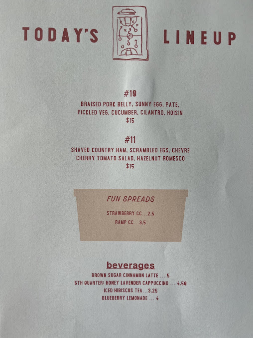 Menu Benchwarmers Bagels - 6