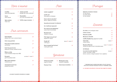 Menu Benoit New York - 20