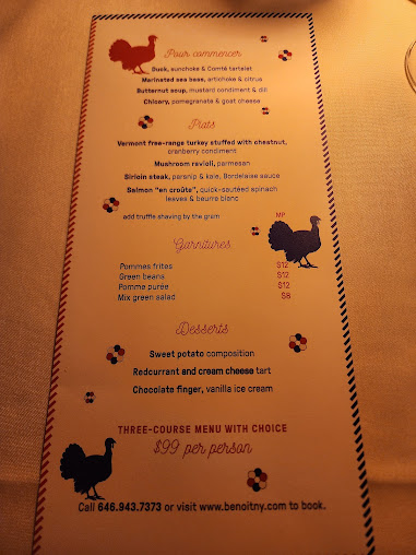 Menu Benoit New York - 25