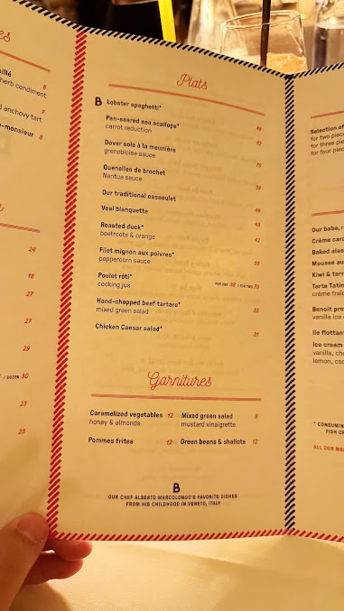 Menu Benoit New York - 26