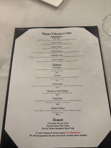 Menu Bentley's Restaurant - 20