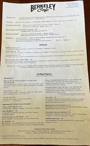 Menu Berkeley Cafe - 20