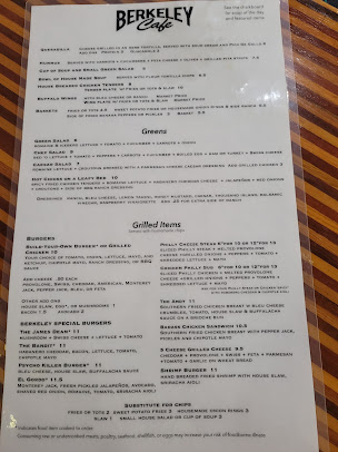 Menu Berkeley Cafe - 24