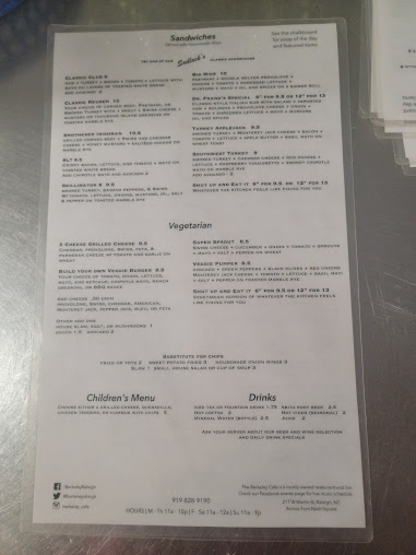 Menu Berkeley Cafe - 28