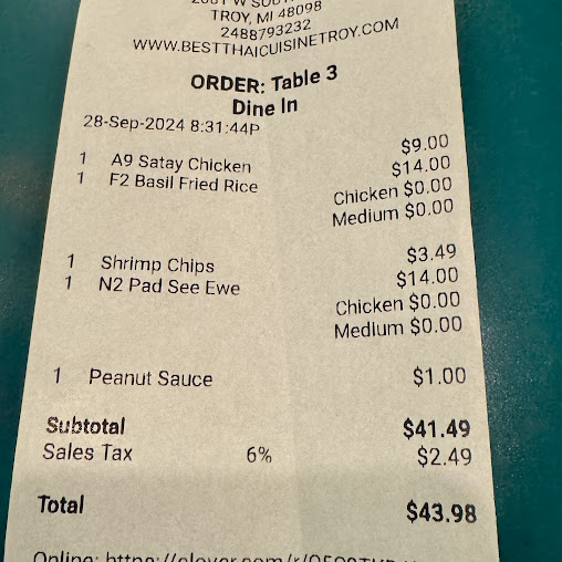 Menu Best Thai Cuisine - 23