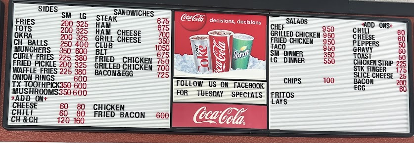 Menu Bevos Drive In - 24