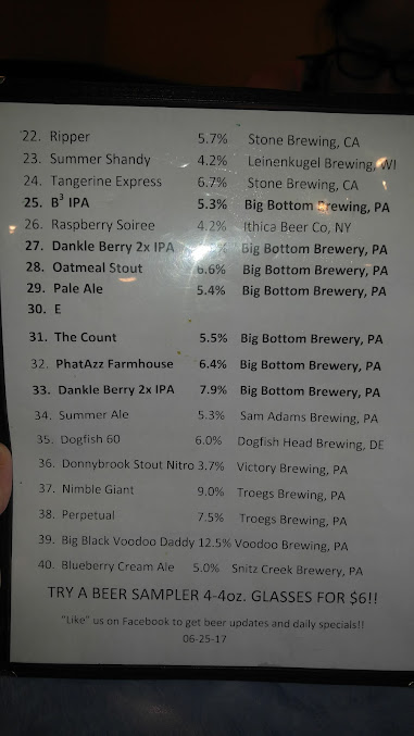Menu Big Bottom Brewery - 27