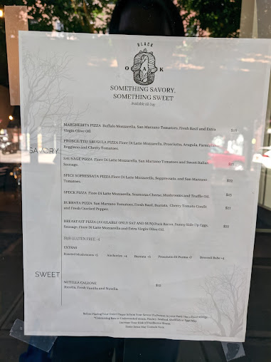 Menu Black Oak On Fifth - 27