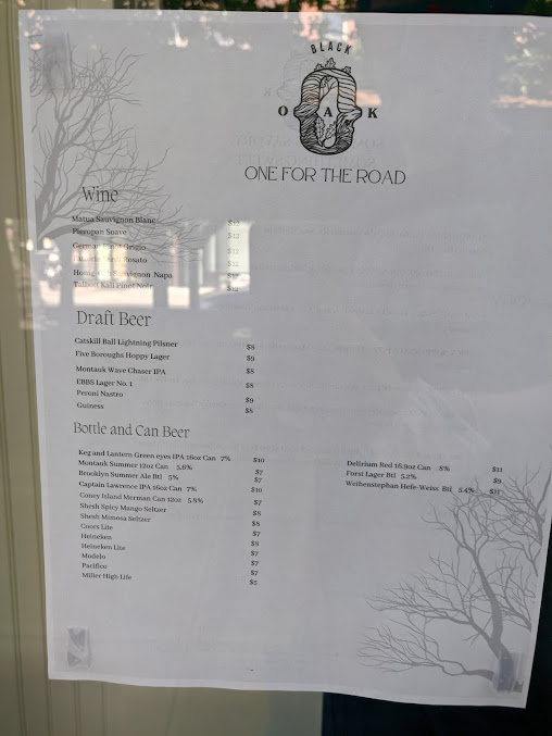Menu Black Oak On Fifth - 29