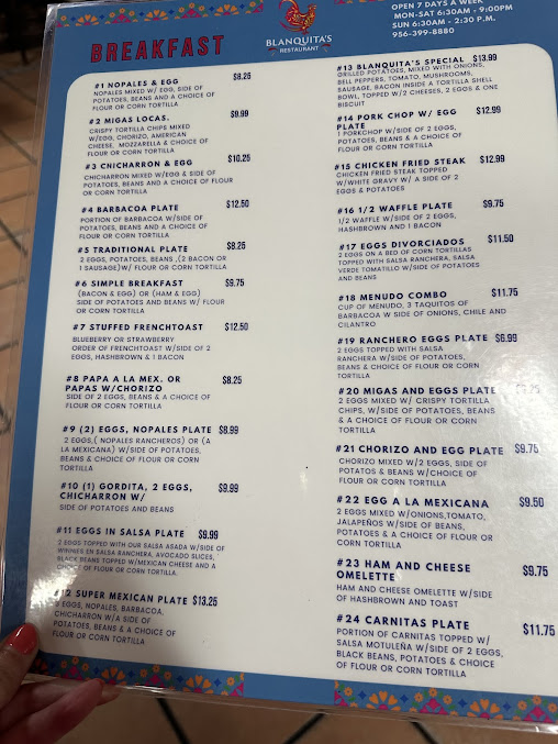 Menu Blanquitas San Benito - 23