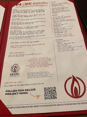 Menu Blaze Bar Harbor - 28