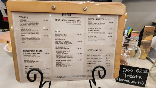 Menu Blue Door Coffee Company - 20