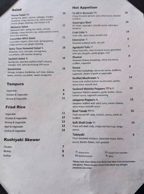 Menu Blufish - 21