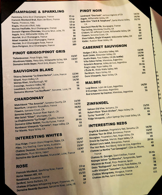 Menu Blufish - 22