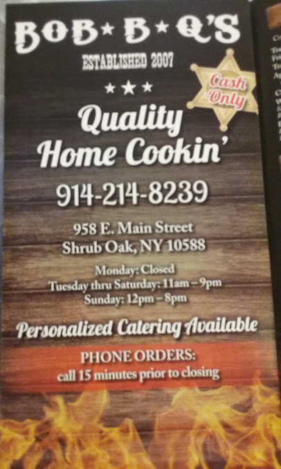 Menu Bob-B-Q's - 25
