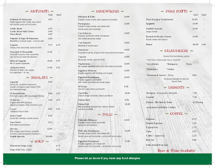 Menu Bongiorno's Cucina Italiana & Pizzeria - 23
