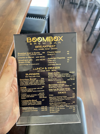 Menu Boombox Brew Bar - 22