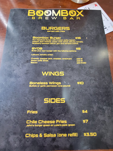 Menu Boombox Brew Bar - 23
