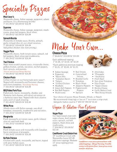 Menu Boomerang Pizza Kitchen - 20