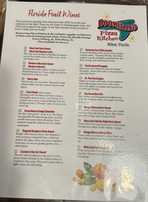 Menu Boomerang Pizza Kitchen - 25