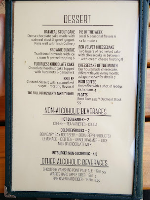 Menu Boundary Bay Brewery Bistro - 24
