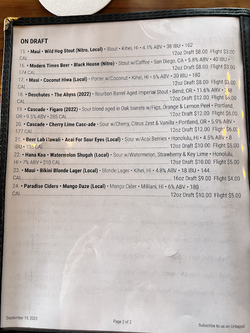 Menu Brewd Craft Pub - 24