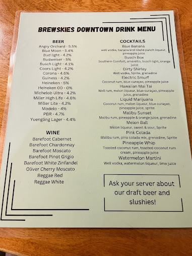 Menu Brewskies Downtown - 24
