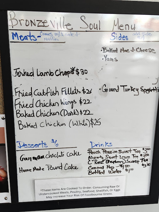 Menu Bronzeville Soul - 24