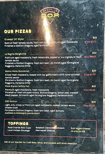 Menu Brooklyn Dop - 22