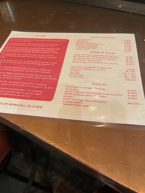 Menu Brooklyn Dop - 23