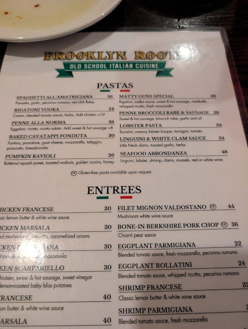 Menu Brooklyn Roots Italian - 25