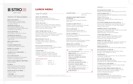 Menu Bstro 38 - 20