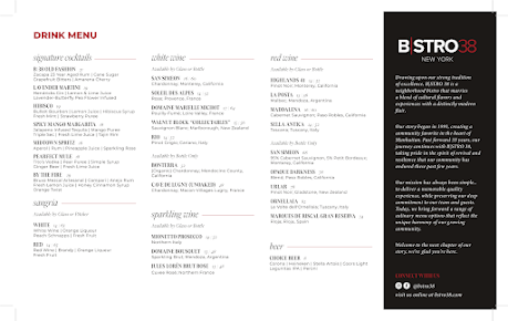 Menu Bstro 38 - 22