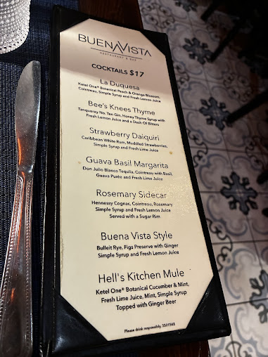 Menu Buena Vista Restaurant & Bar - 24