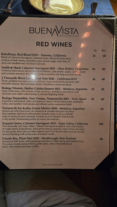 Menu Buena Vista Restaurant & Bar - 25