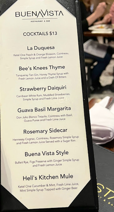Menu Buena Vista Restaurant & Bar - 28
