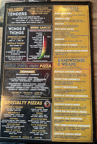 Menu Buffalo Brothers Of Lake Boone - 21