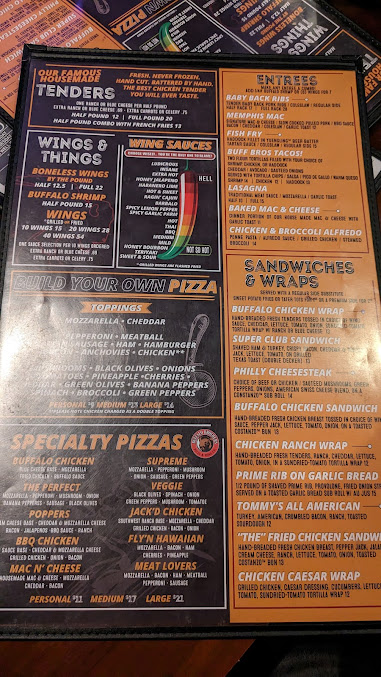 Menu Buffalo Brothers Of Lake Boone - 26