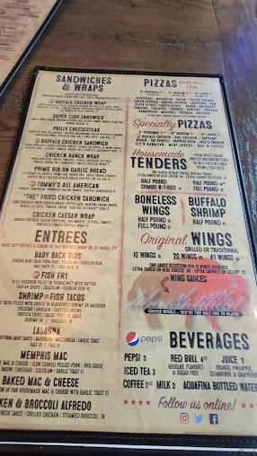 Menu Buffalo Brothers Of Lake Boone - 27