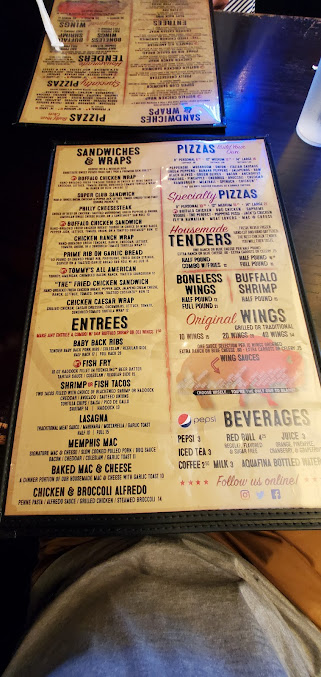 Menu Buffalo Brothers Of Lake Boone - 29