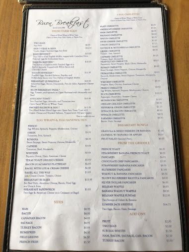 Menu Buon Cafe Trattoria - 20