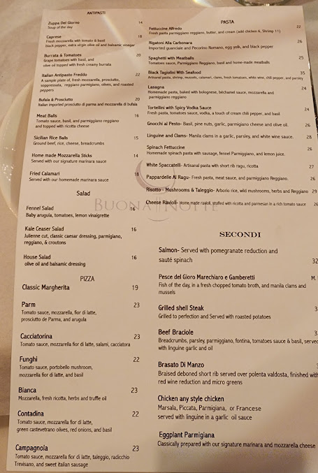 Menu Buona Notte - 28